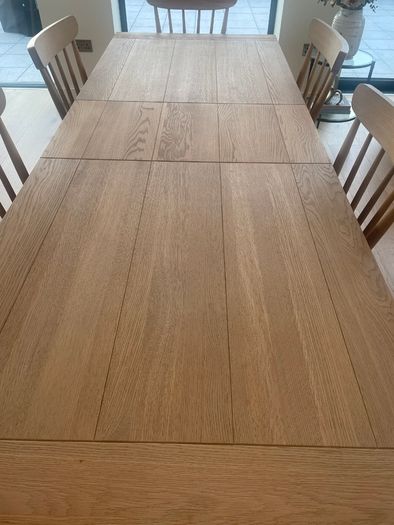 Solid Oak Neptune Table and Chairs