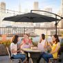 _Parasol with Crank for Opening and Closing, Sun Protection, Garden Umbrella, UV Protection up to UPF 50+ for Garden, Patio Image 3
