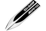 Mercedes AMG metal boot fender sticker x2