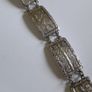 Hallmarked Silver Panel Bracelet - c.1940s Image 5