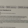 Macbook Air 13-inch 16/256gb (m4 2025) IRISH STOCK Brand New Sealed 1 Year Apple Warranty Silver/Midnight /starlight Colour Receipt Image 4