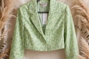 Floral cropped Blazer