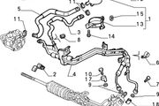Genuine Fiat Coupe 20v 1996-2000 Power Steering Pipe 46467701