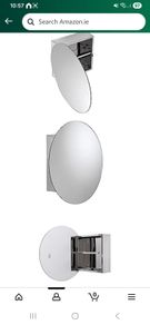 New stainless steel Bathroom cabinet mirror with shelves