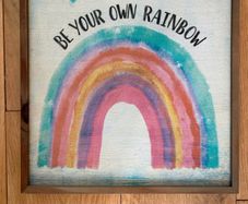 Rainbow wall art