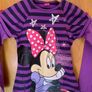 Disney Girl's Minnie Mouse Purple & Black Stripe Long Sleeve Top Image 7