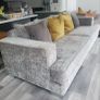 4 seater  sofa and free poufee Image 2