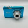 Nikon Coolpix S3100 Digital Compact Camera Working - Blue - Full Kit - Boxed Image 2