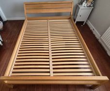 Habitat Radius Solid Oak EU King Size Bed Frame