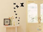Set of Butterflies Wall Sticker For Home Decorating / Vinyl Decal (Free Shipping)