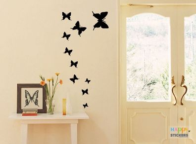 Set of Butterflies Wall Sticker For Home Decorating / Vinyl Decal (Free Shipping)