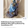 RARE Cinderella Disney Snow globe Image 4