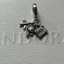 Pandora Airplane, Globe & Suitcase Dangle Charm-like new Image 2