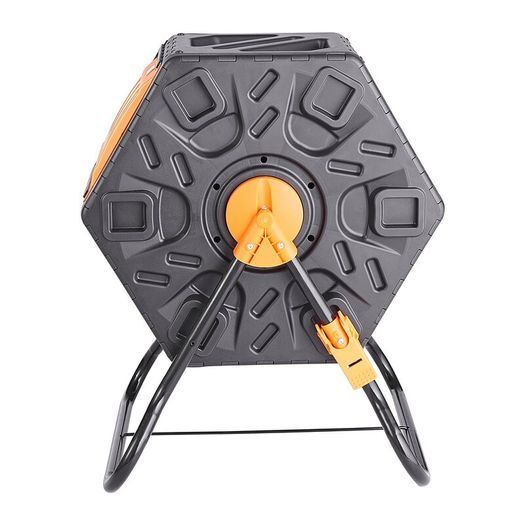 70L Garden Compost Tumbler 360 deg Rotating Outdoor Composter Bin, 18.5 Gallon
