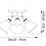 Spotlight - Hal Nickel 3lt Spotlight Ceiling Light Nickel Finish Image 3