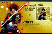 2003 Ireland Stampa Public Souvenir Phil Lynott Commemorative Stamps Miniature Sheet Overprinted for Stampa Mint Never Hinged (MNH)