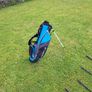 Left handed Golf Clubs with pink Spalding Bag Image 4