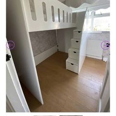 Childrens high rise bed