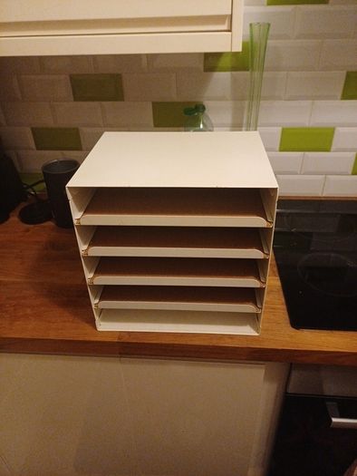 Ikea white letter tray