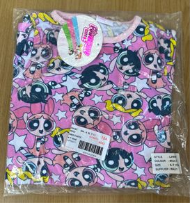 PowerPuff Girls Snuggle fit Pyjamas size 6-7 NEW