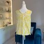 Brand-new Yellow and White Ladies Summer Top from Dunnes Stores Image 7