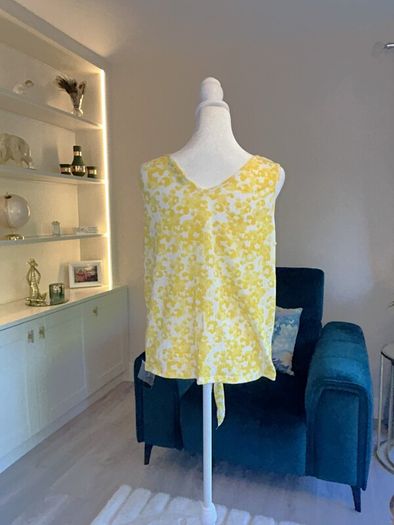 Brand-new Yellow and White Ladies Summer Top from Dunnes Stores