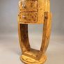 Olive Burl Pair of Art Deco Style Bedside Lockers / Nightstands Image 4