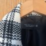ZARA Elegant Black & White Check Blazer Image 5