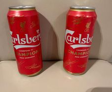 Liverpool Carlsberg champions 2020 onwards limited edition cans