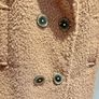 Missguided beige boucle teddy coat Image 4