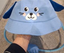 Brand New with tags 'Press my paws to move my ears' Sun hat Age 7-9 years