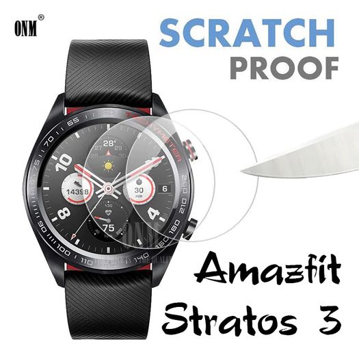 Amazfit Stratos 3 Tempered Glass Screen Protector Film accessories