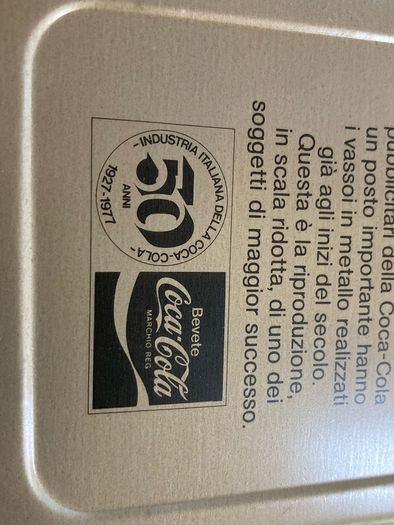 Coca Cola  set of 6 Liberty metal coasters year 1977 # 2