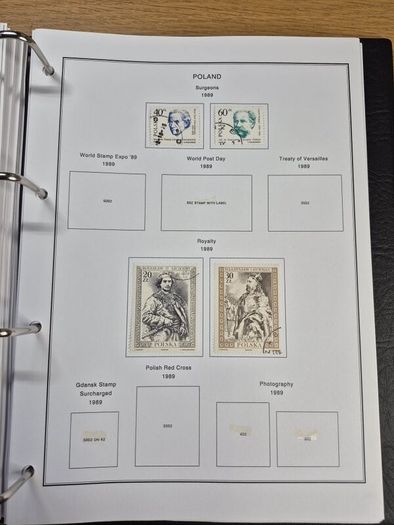 Poland stamps in album 1984 -1996