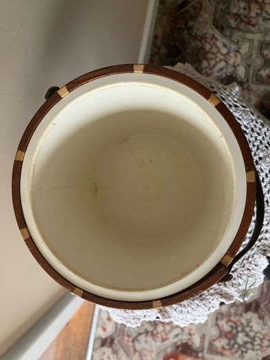 Vintage Wooden Biscuit Barrel