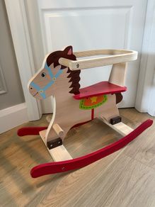 Wooden rocking horse