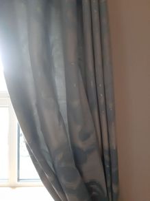 Blue and Grey Curtains