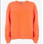 Mint Velvet Orange Side Zip Sweatshirt Cotton Blend  Size M Image 2