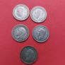 5 x .500 Silver Sixpence 1928/33/36/42/45 Image 2
