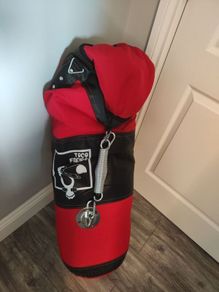 Hanging punching bag