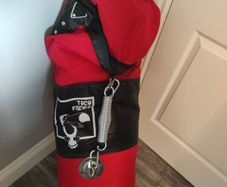 Hanging punching bag