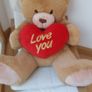 Large Teddy holding a heart Image 3