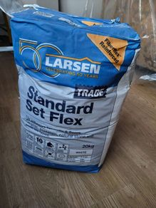white tile adhesive