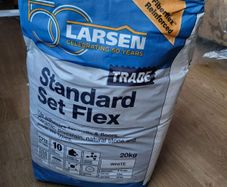 white tile adhesive