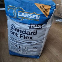 white tile adhesive