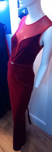 Sensational Vintage Christmas Holiday Season Evening Dress