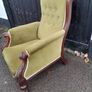 Victorian Mahogany Armchair Image 2