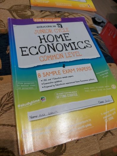 Educate.ie Junior Cycle Home Economics Common Level Exam Papers 2022