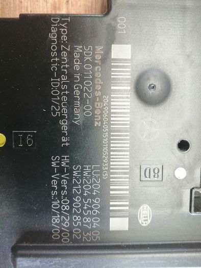 Mercedes c200 cdi rear Sam box
