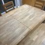 Solid Oak Kitchen Table (extendable), 4 Dining Chairs and Bench Seat Image 3